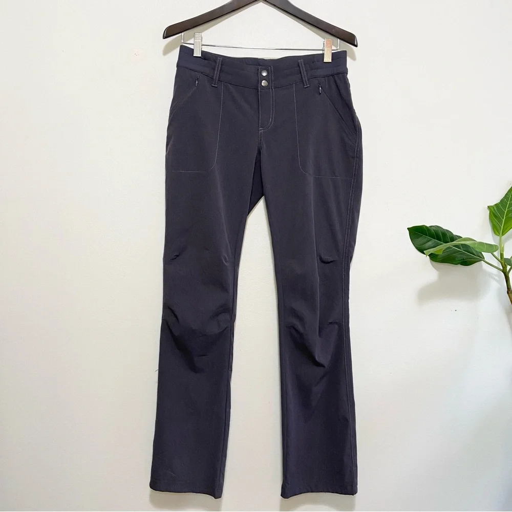Kuhl Strattus Dark Gray Relaxed Fit Mid Rise Outdoor Athletic Pants